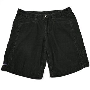 Patagonia Women's Size 6 Dark Green Corduroy 100% Organic‎ Cotton Utility Shorts